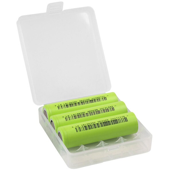 Main product image for Lishen 3-Pack 18650 2600mAh Li-Ion Flat Top Battery 142-103